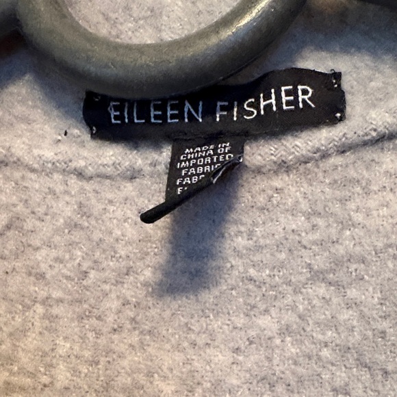Eileen Fisher Taupe Shawl-Collar Wool Blend Trench Coat - Picture 2 of 7
